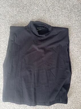 Sanctuary Black Mock Neck Tee